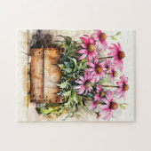 Puzzle Art de fleur d'aster fraîchement cueillie (Horizontal)