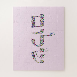 Puzzle Art de gemme Shalom - Paix en hébreu