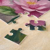 Puzzle Art de jardin de camélias avec Cocker Spaniel (Côté)