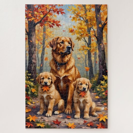 Puzzle Art de la forêt automnale Chinook (Vertical)
