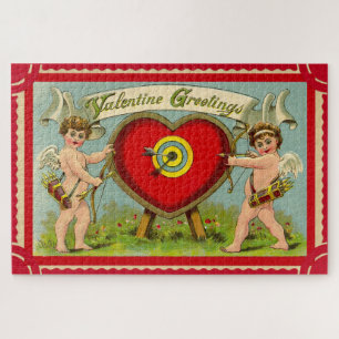 Puzzle Art de la Saint-Valentin vintage cupidon