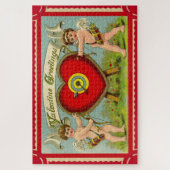 Puzzle Art de la Saint-Valentin vintage cupidon (Vertical)