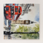 Puzzle Art de l'aquarelle à Londres (Horizontal)