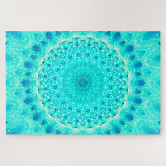 Puzzle Art de mandala de Chakra | de gorge (Horizontal)