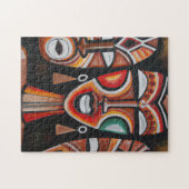 Puzzle Art de masque africain original (Horizontal)