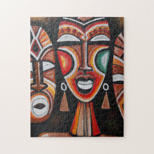 Puzzle Art de masque africain original (Vertical)