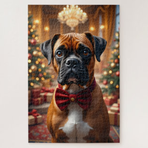 Puzzle Art de Noël Boxer
