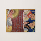 Puzzle Art de Noël polonais de Wesołyeh Świąt de cru (Horizontal)