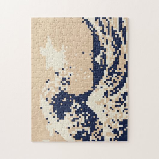 Puzzle Art de pixel de bit du tsunami 8 de pixel (Vertical)