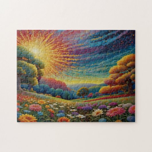 Puzzle Art de prairie coloré (Horizontal)