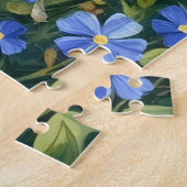 Puzzle Art de prairie de Dachshund Forget-Me-Not (Côté)