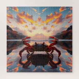 Puzzle art de réflexion de crabe