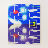 Puzzle Art de refuge extraterrestre en glace (Vertical)