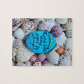 Puzzle Art de roche de plage peint, coquillages (Horizontal)