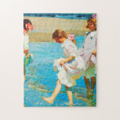 Puzzle Art de scène de plage par Edward Henry Potthast (Vertical)