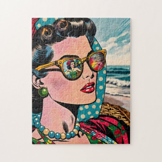Puzzle Art de style comique | Femme qui regarde la danseu (Vertical)