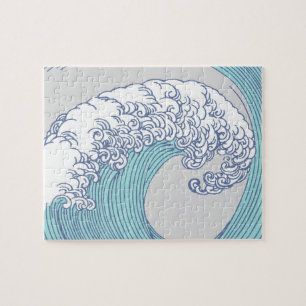 Puzzle Art de vague de surf asiatique japonais Art de l'o