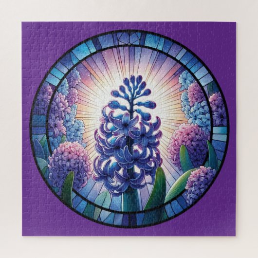 Puzzle Art de verre Hyacinthe teinté (Vertical)