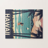 Puzzle Art de Voyage belle plage Hawaii (Horizontal)