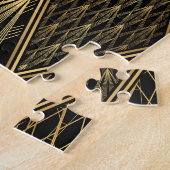 Puzzle Art Déco Black Gold Elegance (Côté)