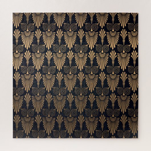 Puzzle Art Déco Black Gold : Retro. (Vertical)