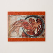 Puzzle art déco de danse de mucha (Horizontal)