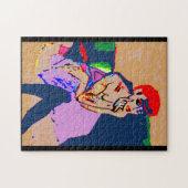Puzzle Art déco femme Abstraite (Horizontal)