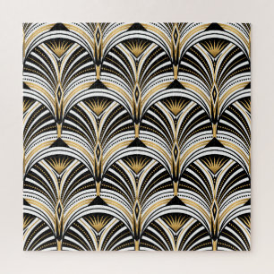 Puzzle Art Déco Gold Black Elegance : Années folles