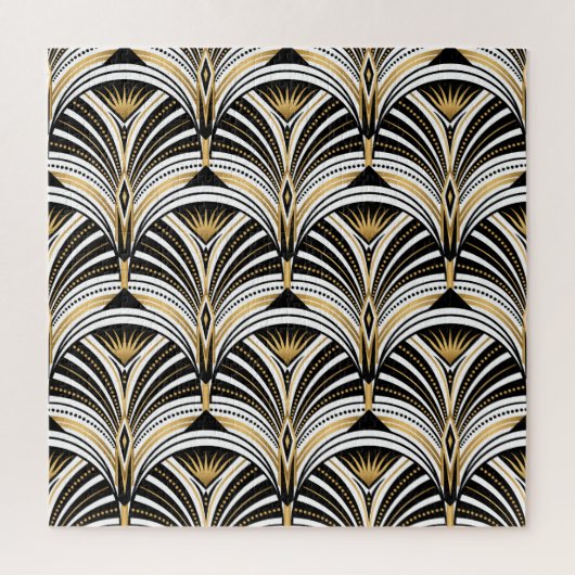Puzzle Art Déco Gold Black Elegance : Années folles (Vertical)