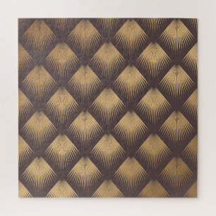 Puzzle Art Déco Golden : Minimaliste sans couture