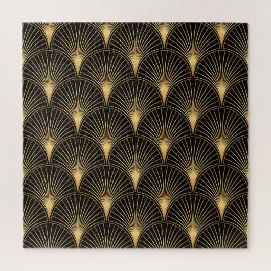 Puzzle Art Déco Or Noir : Luxe incomparable (Vertical)