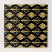 Puzzle Art Déco Or Noir : sans couture (Horizontal)