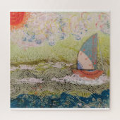 Puzzle Art Deco Sailboat (Vertical)