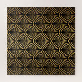 Puzzle Art Déco : Scales d'or noir. (Horizontal)