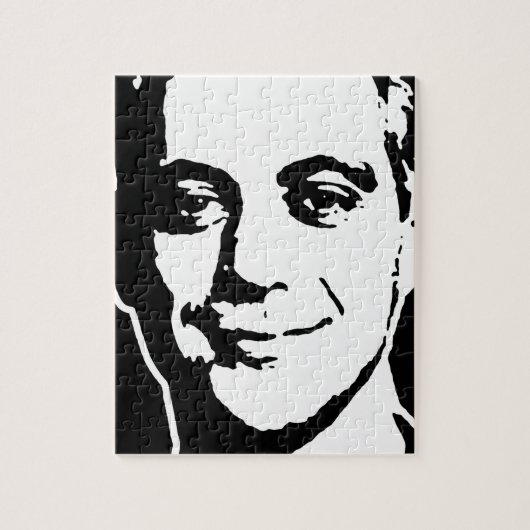 PUZZLE ART D'ENCRE DE RAHM EMANUEL (Vertical)