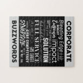 Puzzle Art d'entreprise de typographie de jargon (Horizontal)