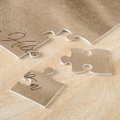 Puzzle Art dessiné à la main | Femme Se détendre à la pla (Côté)