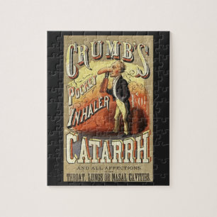 Puzzle Art d'étiquette vintage, l'inhalateur de poche con