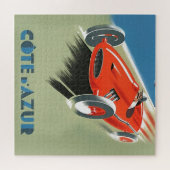 Puzzle Art d'illustration vintage Auto Racing (Horizontal)