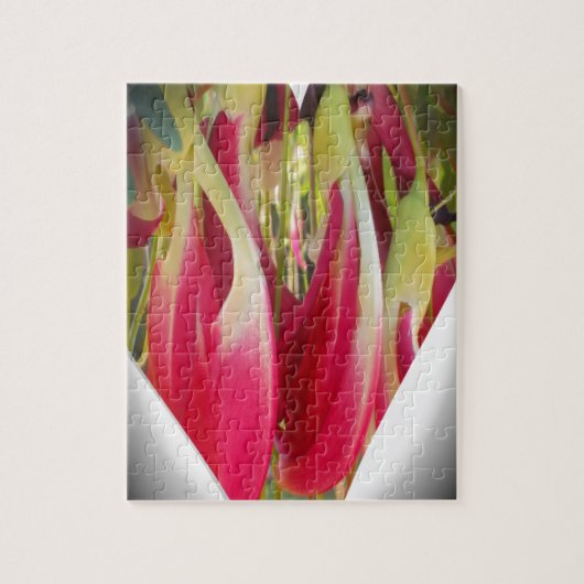 Puzzle Art du coeur floral (Vertical)