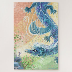 Puzzle Art du dragon arc-en-ciel