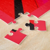 Puzzle Art du jour chaud rouge (Côté)