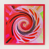 Puzzle Art du jour chaud rouge (Horizontal)