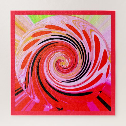 Puzzle Art du jour chaud rouge (Vertical)
