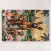 Puzzle Art du lotus tropical Thai Ridgeback (Horizontal)