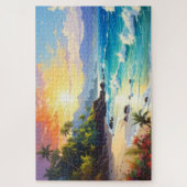 Puzzle art du paysage côtier tropical (Vertical)