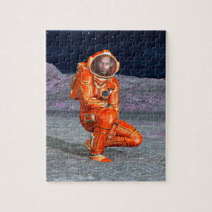 Puzzle Art du paysage de planète surréaliste voyageur cos