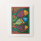 Puzzle Art du poisson Abstrait (Vertical)