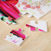 Puzzle Art du portrait floral dans un style folk moderne (Côté)