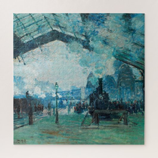 Puzzle Art du voyage ferroviaire français de Claude Monet (Vertical)